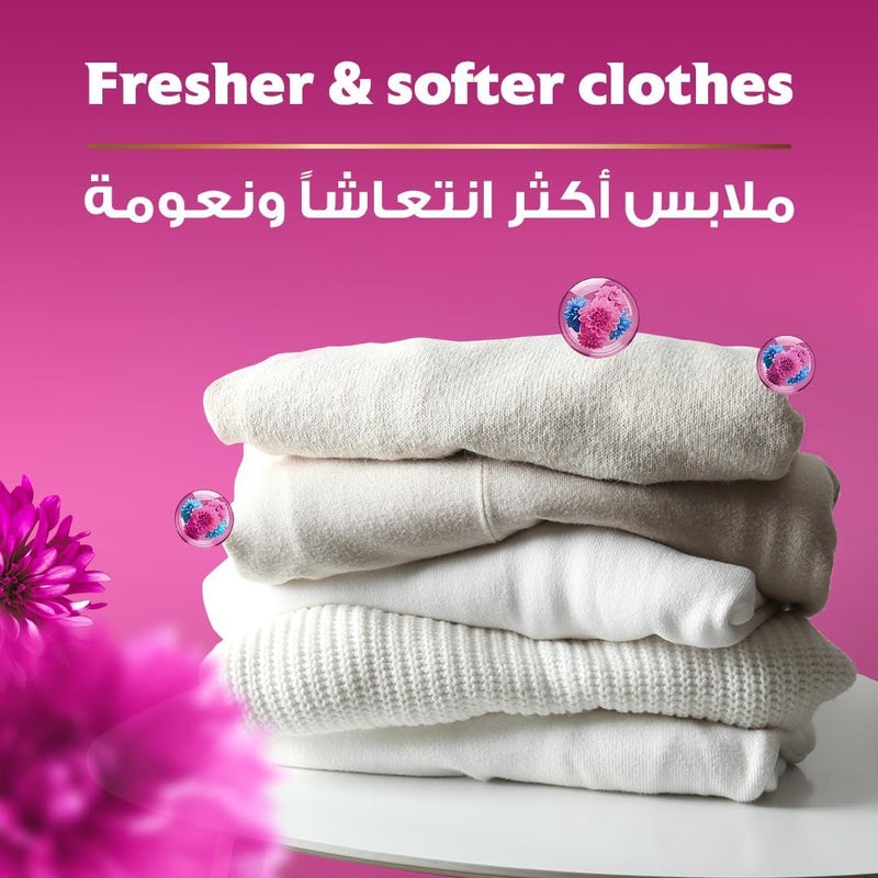 COMFORT Fabric Softener, Flora Soft, with freshness-burst technology for longer lasting fragrance & soft clothes, 4L + 650ml - Image 5